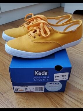 Keds Women's Yellow Canvas Sneakers